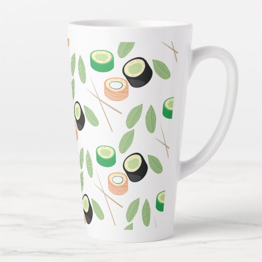Sushi Rolls Cucumber Lmon Milchtasse (Rechts)