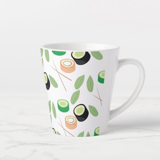 Sushi Rolls Cucumber Lmon Milchtasse (Rechts)