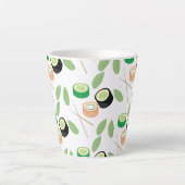 Sushi Rolls Cucumber Lmon Milchtasse (Vorderseite)