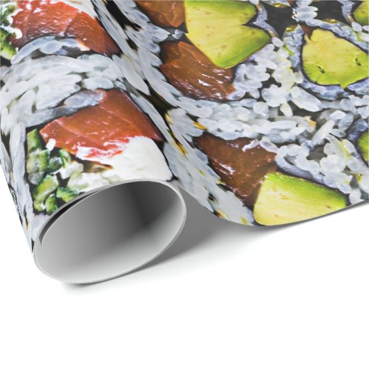 Sushi Rolls Geschenkpapier (Rolleneckpunkt)