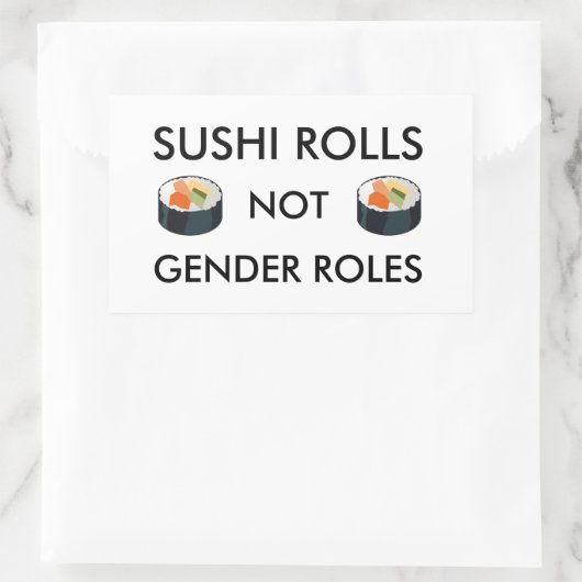 Sushi Rolls Not Gender Roll Sticker (Tasche)