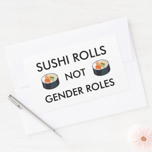 Sushi Rolls Not Gender Roll Sticker (Umschlag)