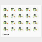 Sushi Rolls Runder Aufkleber (Blatt)