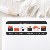 Sushi Rücksendeadressen-Aufklebers (Insitu)