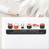 Sushi Rücksendeadressen-Aufklebers (Insitu)