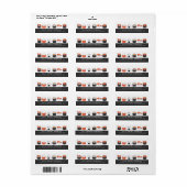 Sushi Rücksendeadressen-Aufklebers (Vorne)