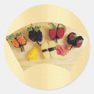 Sushi Runder Aufkleber