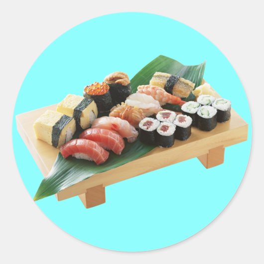 Sushi Runder Aufkleber (Vorderseite)