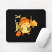 Sushi Salmon Roll Loves To Travel Mousepad (Mit Mouse)