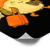 Sushi Salmon Roll Loves To Travel  Poster (Ecke)