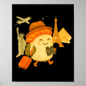 Sushi Salmon Roll Loves To Travel Poster (Vorne)