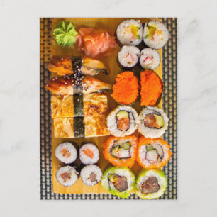 Sushi Sampler Postkarte