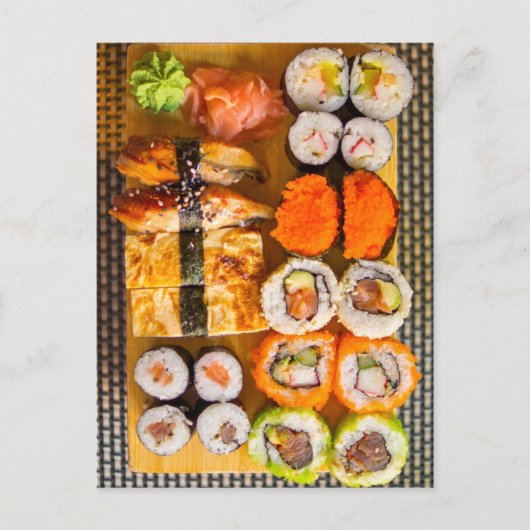 Sushi Sampler Postkarte (Vorderseite)