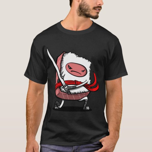 Sushi Samurai Ninja T-Shirt (Vorderseite)