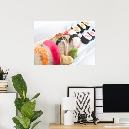 Sushi Sashimi Platter Poster (Heimbüro)