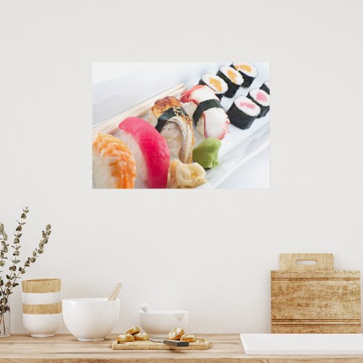 Sushi Sashimi Platter Poster (Küche)