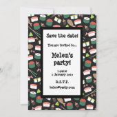 Sushi Save the Date Card (Vorderseite)