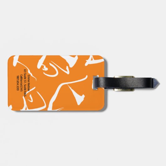 SUSHI Schädel Gepäckanhänger (Rückseite horizontal)