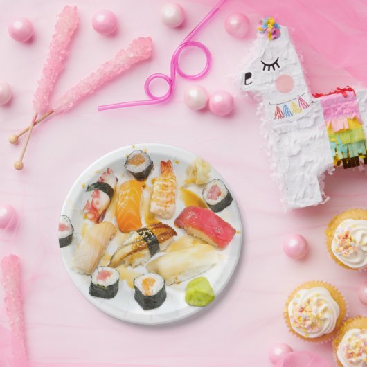 Sushi-Servierplatten-Platte Pappteller (Party)