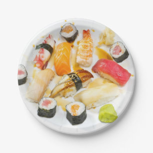 Sushi-Servierplatten-Platte Pappteller