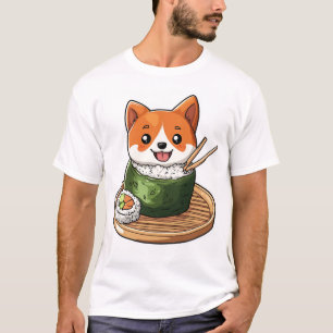 Sushi Shiba � Lustiger Food Hund T-Shirt