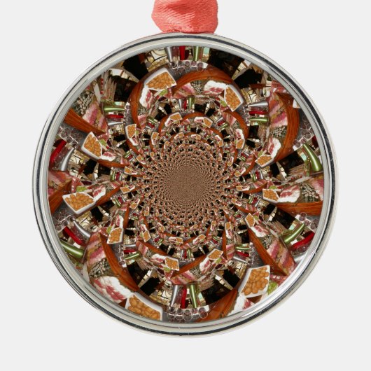 Sushi Silbernes Ornament (Vorne)