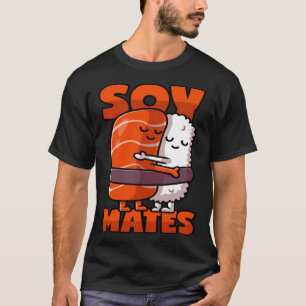 Sushi Soul Mates with Soy Sauce Pub T-Shirt