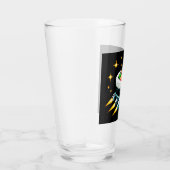 Sushi Spaceship Pixel Art Flying Sushi Roll Design Glas (Rechts)