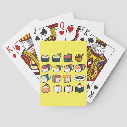 Sushi-Spielkarten Spielkarten (Rückseite)
