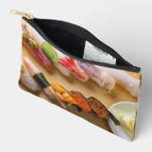 Sushi Spiral Zipper Pouch – Nigiri Delight Zubehörtasche (Offen)
