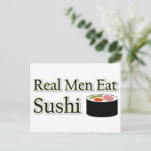 Sushi Sprichwort Postkarte (Stehend Vorderseite)