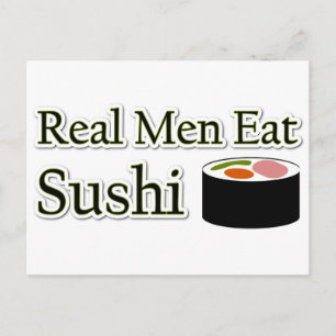 Sushi Sprichwort Postkarte