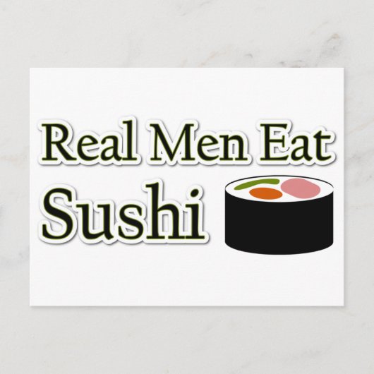 Sushi Sprichwort Postkarte (Vorderseite)