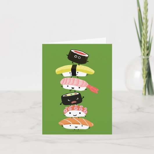 Sushi Stack - Happy Tower of Sushi Friends Karte (Vorderseite)