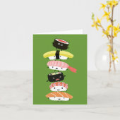 Sushi Stack - Happy Tower of Sushi Friends Karte (Gelbe Blume)