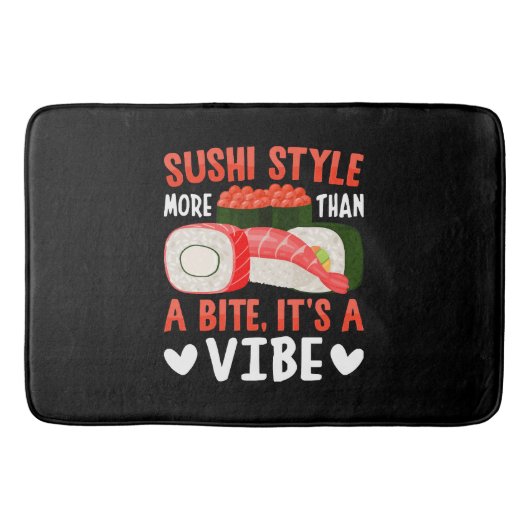 Sushi Stil mehr als ein Biss Badematte (Vorderseite)