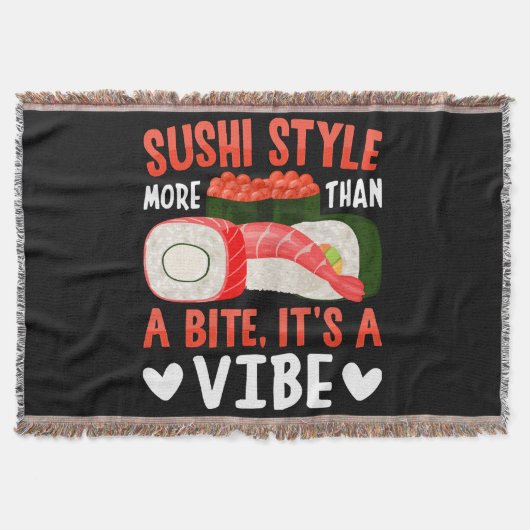 Sushi Stil mehr als ein Biss Decke (Vorderseite)