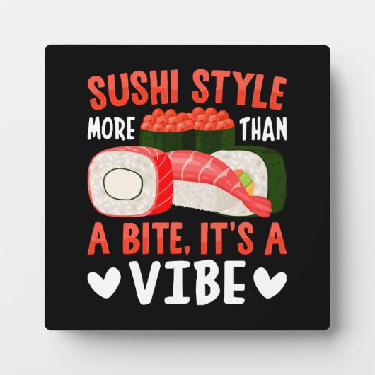 Sushi Stil mehr als ein Biss Fotoplatte (Vorderseite)