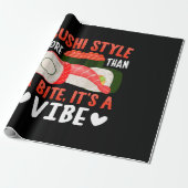 Sushi Stil mehr als ein Biss Geschenkpapier (Ungerollt)
