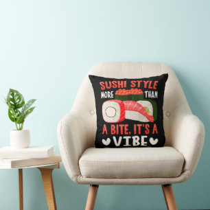 Sushi Stil mehr als ein Biss Kissen