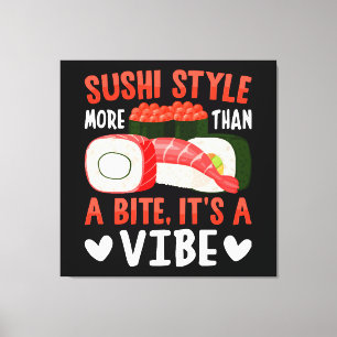 Sushi-Stil mehr als ein Biss Leinwanddruck