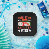 Sushi Stil mehr als ein Biss Pappteller (Party)