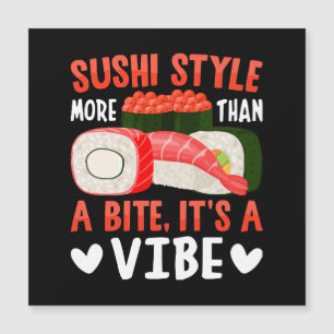 Sushi-Stil mehr als nur ein Happen Magnetkarte