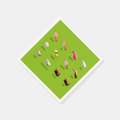 Sushi Stile niedlich kawaii Japanisches Dinner Par Serviette (Ecke)