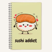 Sushi-Süchtig Notizblock (Vorderseite)