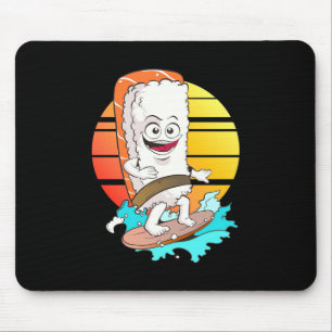 Sushi surfen mousepad