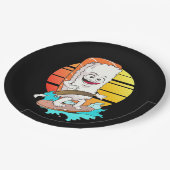 Sushi surfen pappteller (Schrägansicht)
