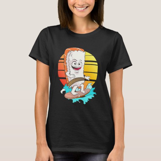Sushi surfen T-Shirt (Vorderseite)