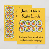 Sushi Sushi Einladung (Vorne/Hinten)