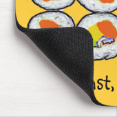 Sushi-Sushi-Frühstücks-Mittagessen und Tee Mousepad (Ecke)